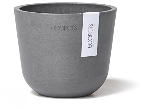 Mini-Vase Oslo grau D 11 x H9,6 ECOPOTS Blumentopf