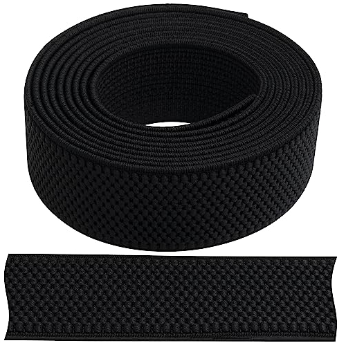AERZETIX – C67357 – Gurtband/flachgewebtes Gummiband 2 m für hosenträger – breite 35 mm – Farbe schwarz – Hosen, Bekleidung, kurzwaren, nähen, basteln, bekleidungsstoff