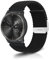 NicMool 20MM Nylon Cinturino per Garmin Approach S50/S44/Forerunner 570 42mm/165/165 Music, Braccialetto Ricambio Regolabile Intrecciato per Garmin Vivoactive 6/5/vívomove Trend - Nero