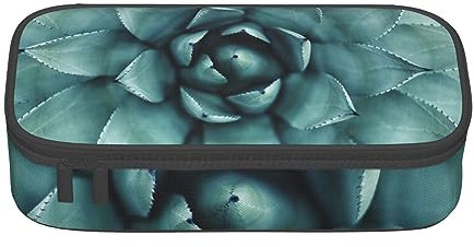 Federmäppchen mit Otter-Print und Zwischenschicht, für Schule, Büro und Reisen, hohe Kapazität, Sukkulente Pflanze, Einheitsgröße, Taschen-Organizer