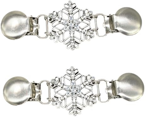 PACKOVE Schicke Brosche in Schneeflockenform Broschen- Clip-pullover Mäntel Für Frauen Und Mädchen