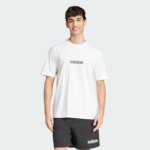 adidas Herren Essentials LINEAR Single Jersey Tee