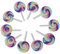 Amosfun 10St Ton Lutscher Shape-up bastelklötzchen Candy wimmelbuch bonn Lollipop schmuck schmuck Candies lollys dekoring Decor suessigkeiten Süßigkeiten-Verzierung Lutscher-Dekoration