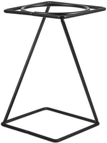 PRETYZOOM Alzata per Pizza Stand per pizze Espositore per Dessert Vassoio per Alimenti Vassoio per Dolci Alzatine in Metallo per tavoli portafiltro da caffè in Metallo Ferro da Stiro Black