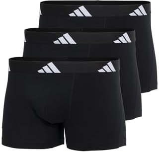 adidas Trunk (3PK) - Active Flex Cotton - Comfortable Underwear, 000 Black, XXL