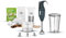 ESGE-Zauberstab 9750026 E120 Select Anthrazit 10-teiliges Set, Stabmixer 120W, Pürierstab inkl. Magic Fusion, Multimesser, Schlagscheibe Fleisch- und Gemüsemesser, Zerkleinerer, Messbecher, Rezeptbuch
