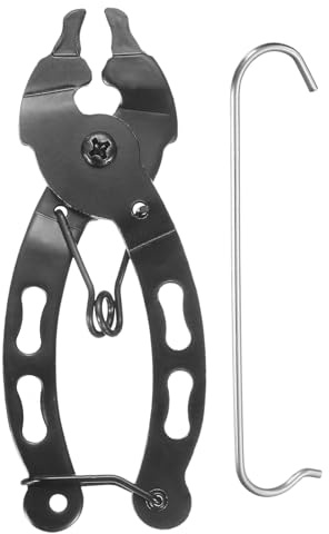 sourcing map Bicycle Chain Plier Tool 2 in 1 Bike Link Pliers Quick Link Opener Closer Remover Plier for 8/9/10/11/12/24/27/30 Single Speed Bike Chain Links Replacement Tools, Black