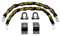 Burg-Wächter GKM10mm Duo Kit Sold Secure Diamond & Gold 10mm Keyed Alike Twin Pack, Black, 1M Chain, Lock & Ground Anchor