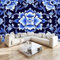 Vlies Fototapete Traditionelle chinesische blaue Blumen Art Mauer VliesTapete 200x140 cm Wandtapete Wanddeko Wand Wohnzimmer Schlafzimmer Wohnung Wandbilder