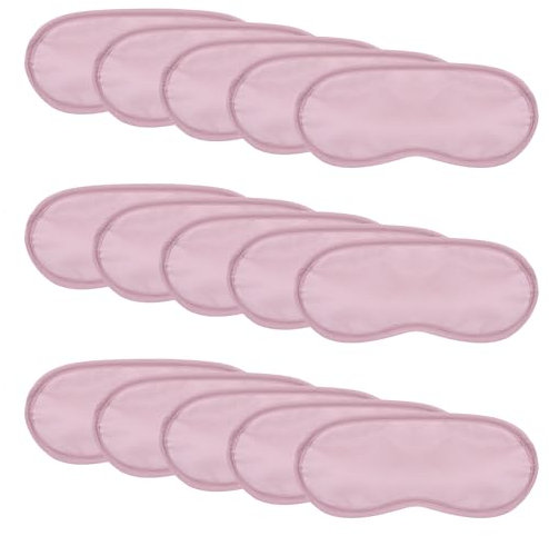 15 Stück Rosa Schlafmasken Augenbinde,Lustige Schlafaugenmaske,DIY-Farben für Augenbinde,Weiche Augenabdeckung,Party Augenmaske,für Hochzeit,Teamspiel,für Herren,Frauen,Kinder (rosa)