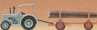 Preiser 1/160 TH – pr79504 – Modelleisenbahnen – Traktor und Anhänger