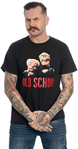 Muppets Old School Unisex T-Shirt schwarz Fan-Merch, Filme, TV-Serien