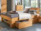 möbelando Bett Bettgestell Einzelbett Doppelbett Bettrahmen Ehebett Massivholz Manuel I 140x200 cm