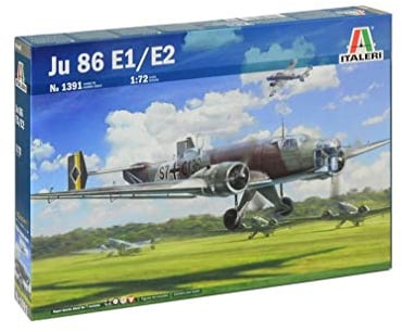 ITALERI 1391S - 1:72 JU-86 E-1/E-2 , Modellbau, Bausatz, Standmodellbau, Basteln, Hobby, Kleben, Plastikbausatz, detailgetreu, Unlackiert