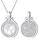 ChicSilver UK Queen Elizabeth Halskette für Frauen 925 Sterling Silber Münze Medaillon Six Pence Anhänger Boho Minimalist Schmuck …