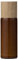 BITZ Salzmühle, Gewürzmühle aus Steingut, Keramikmahlwerk, 16,7 cm hoch, bernsteinfarben
