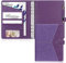 Toplive Leder A5 Binder, 6 runde Ringbinder Planer Notebook Cover für A5 Füllpapier (Innenpapier nicht enthalten),Lila