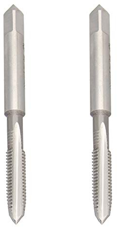 Utoolmart M6 Linksgewinde Maschinengewindebohrer Hochgeschwindigkeitsstahl H2-Gewindebohrer Maschinen Gewinde Gewindegewindebohrer für routinemäßige Wartungsarbeiten Reparaturarbeiten 2 Stk