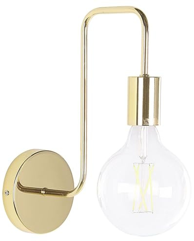 Beliani Klassische Wandlampe aus Metall gold Savena