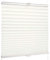 SchattenFreude Basic Klemmfix-Plissee für Fenster | Mit Klemm-Haltern | Ohne Bohren | Naturweiß, Breite: 75cm x Höhe: 220cm