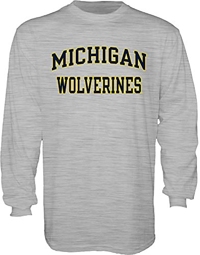 Blue 84 Men's Long Sleeve T-shirt Arched, Gray, Medium