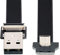 Xiwai 0,5 m nach oben abgewinkelter USB 2.0 Typ-A-Stecker auf Micro-USB 5-poligen Stecker, Datenkabel, flach, flach, FPC-Kabel für FPV, Disk und Telefon