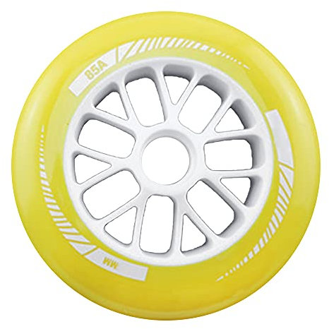SSCYHT Speed Inline Skate Rollen 85A 90mm 100mm 110mm Outdoor Speed Skating Schuhe Ersatzrolle,Gelb,90mm
