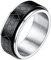 Richsteel Herren Männer Spinnerring schwarz Davidstern Fingerring 10mm breit Zappel Bandring mit Geschenkebox für Freunden Ehemann Model