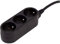 CHACON Bloc Design 3x16A - 0,5m - Noir 48836