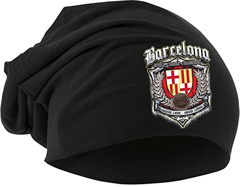 Uglyshirt87 Für Immer Barcelona Mütze | Strickmütze Beanie Hut Logo Hat Stadt| Beanie Druck: Bunt