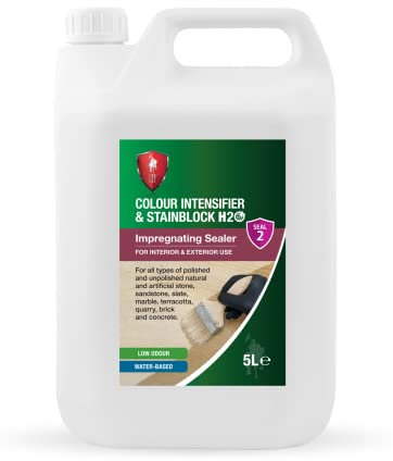 LTP Colour Intensifier & Stainblock H20 Waterbased impregnating sealer - Provides an enhanced natural finish for all types of natural and artificial stone (5 Litre Bottle)