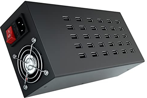 Skazeke Charging Station For Multiple Devices, 30 Port 300W Usb Charging Station, 30-In-1 Usb Charging Hub, Multiple Usb Charging Station For Iphone, Ipad, Samsung, Tablets, And Other Electronics
