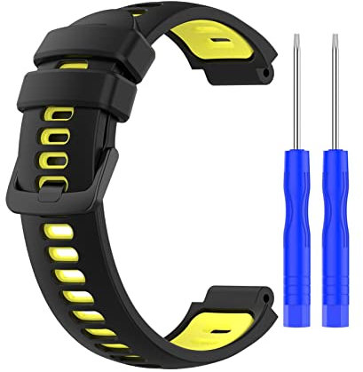 WIKUNA Silikon-Armband für Garmin Forerunner 220 230 235 630 620 735XT Approach S20 S5 S6 Fashion Strap 8 Farben Uhrenarmbänder Armband (Farbe: 1)