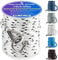 Premium Anchor Rope 100 ft x 3/8 inch, Solid Braid MFP Anchor Line Boat Rope Marine Rope,Boat Anchor Rope with Thimble & Shackle - White/Black