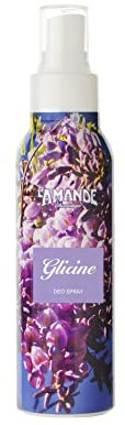 L'AMANDE - Deodorante Donna Spray senza Alcool Delicato e Naturale per Pelli Sensibili, Deodorante Donna contro Irritazioni Senza Sali di Alluminio con Mimosa e Gelsomino, Glicine 100 ml