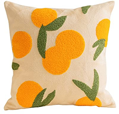 Marokko Gewebtes Getuftetes Orangen Frucht Kissen HüLle Nordisches Muster Kissen Co Kissenbezug Mit ReißVerschluss
