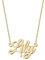 UMAGICBOX Personalized 18K Gold Name Necklace Lily - Customizable Engraved Stainless Steel Pendant for Women - Unique Gift for Birthdays, Anniversaries, Graduations, and Valentine's Day
