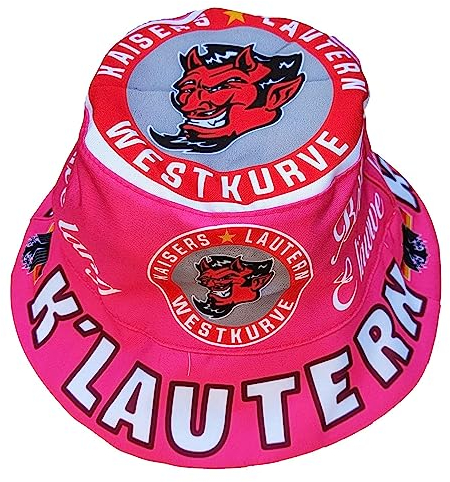 Generisch Kaiserslautern Sonnenhut in Pink (Betze Girl/E Läwwe lang), Fischerhut, Anglerhut