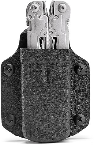 TACTICAL GEEK TX3 Multi-Tool-Etui, Multi-Tool-Holster, Dicke verstellbarer Multi-Tool-Halter mit Rückenclip für Gürtel, Multi-Tool nicht im Lieferumfang enthalten (schwarz)