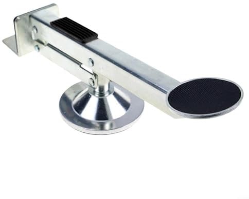 Zoegneer Silver Carbon Steel 360-degree Rotation Foot Door Lifter Foot Door Opener 33Cm*7.8cm