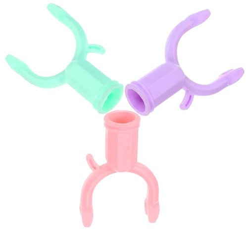 AOKWAWALIY 3 Piezas Tenedor para Barra De Ropa Cabezales De Repuesto para Varillas De Ropa Soportes De Árbol para Árbol Inclinado Abrazadera De Árbol El Plastico Poste De Ropa Antideslizante