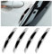 JNNJ 4 Stück Auto-Stoßstangenstreifen, Auto Türkantenschutz Aufkleber, Universal Auto Stoßstange Guard Anti-Scratch Protector Trim Aufkleber, Für Auto-SUV-LKW(Weiß)