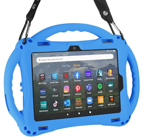 TopEsct Tablet-Schutzhülle für 8, leicht, stoßfest, Griff Ständer kindersicher, nur kompatibel mit der 12. / 10. Generation, Version 2022/2020
