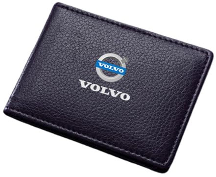 Geldbörse Herren, für Volvo C30 C70 S40 V50 S60 V60 V70 S80 XC90 Slim Wallet Herren mit RFID Schutz Faltbare Geldbörse, Portmonee für Herren und Damen,A