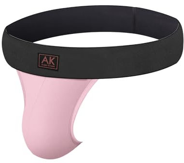 Mauro Kane String Homme Jockstrap Respirant Athlétique sous-vêtements Sportif Taille Basse Tanga Thong Underwear Rose M