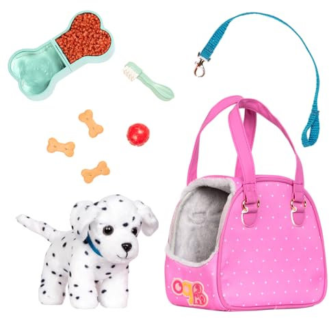 Our Generation Dalmatiner-Welpe mit Tasche und Zubehör, 15,2 cm