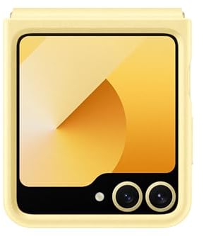Samsung Galaxy Official Faux Leather Kindsuit Case for Galaxy Z Flip6, Yellow