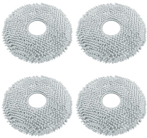 KOLZEMV 4 pièces chiffon de nettoyage, aspirateur pièce de rechange, Accessoires de Chiffon microfibre pour Qrevo Master/QRevo/QRevo Maxv/Qrevo S/QRevo Pro / P10 Pro /P10 Robot
