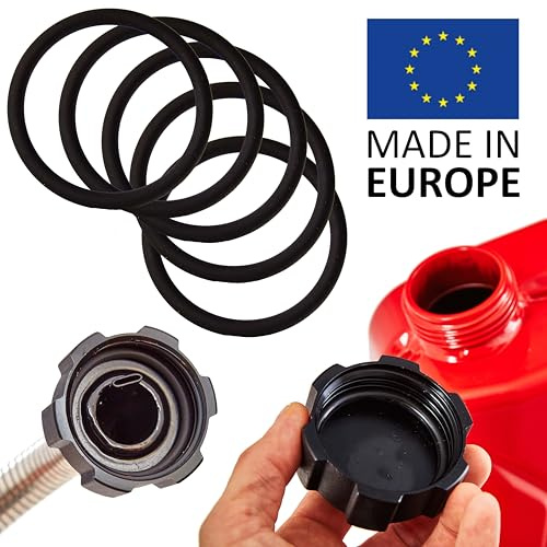 BW® 5x Ersatzdichtung für Ausgießer für Kraftstoffkanister Metall Benzinkanister mit Schraubverschluss - 5 Stück - Made in Europe