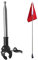 Generisch Mástil de bandera retráctil, mástil extensible | Soporte para mástil de bandera para bicicletas de acero inoxidable | Soporte para mástil de bandera de bicicleta, asta de bandera, pantalla